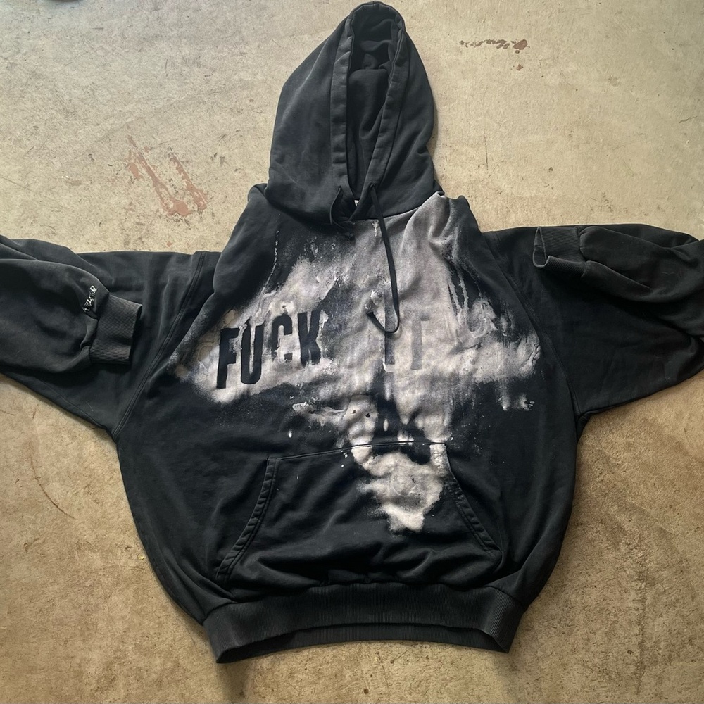 1017 ALYX 9SM Black Mark Flood Edition Hoodie (LARGE)